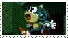 Sonic Labyrinth Zone Stamp